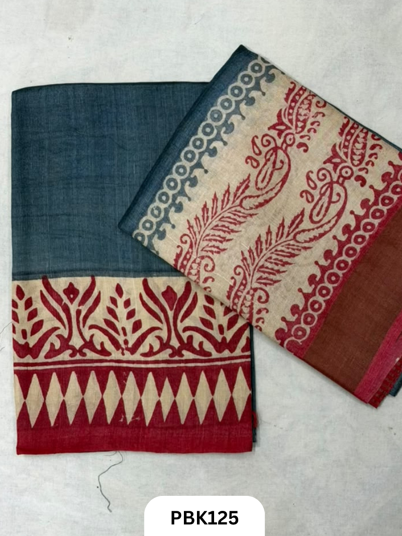 Pure Tussar Silk Salwar 2pc Top 2.5 + Duppatta 2.5  44 width