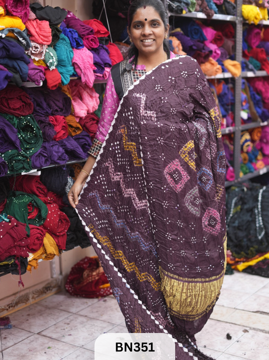 SEMI GAJI - NEW SHIBORI MULTI COLOUR