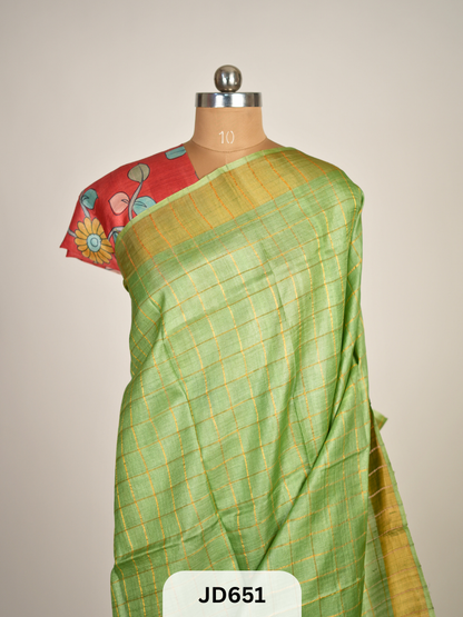 PURE TUSSAR SILK HANDWOVEN SAREE