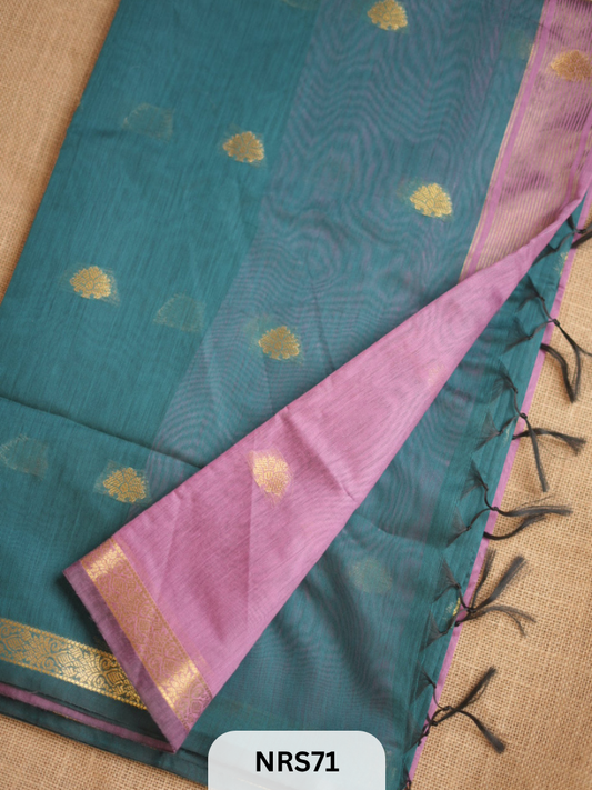 CHANDERI INSPIRED MAHESWARI SAREE