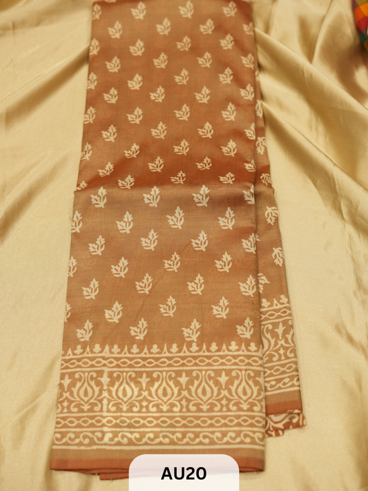 SOFT SILK BLEND TUSSAR | WITH BLOUSE
