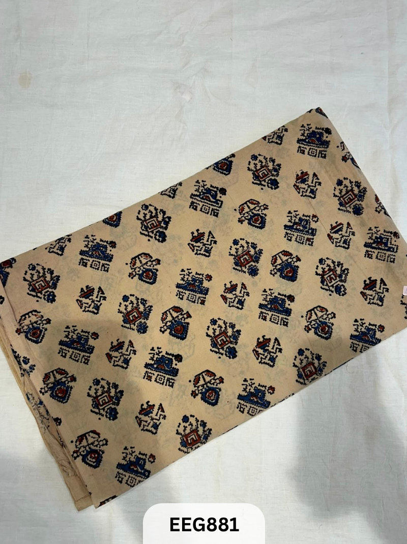 COTTON AJRAKH FABRIC-1MTR