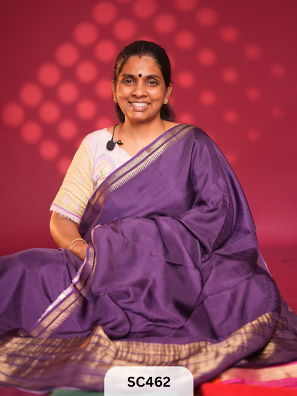 SEMI MYSORE CREPE SAREE