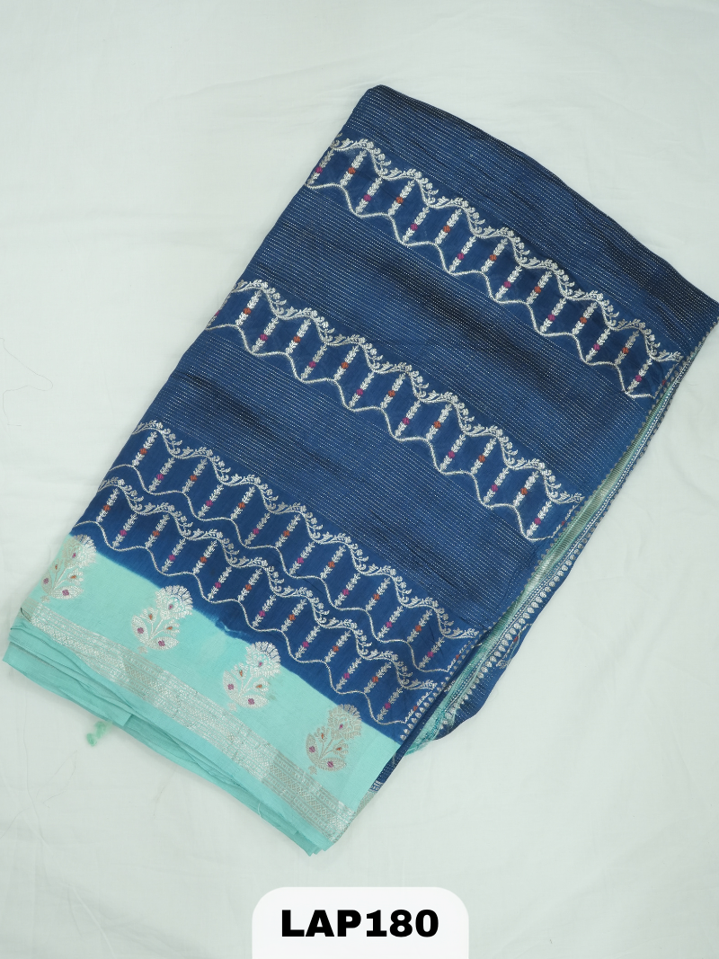 Banaras kora dupion silk saree