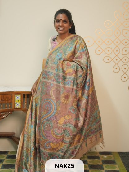SEMI  PENKALAMKARI SAREE