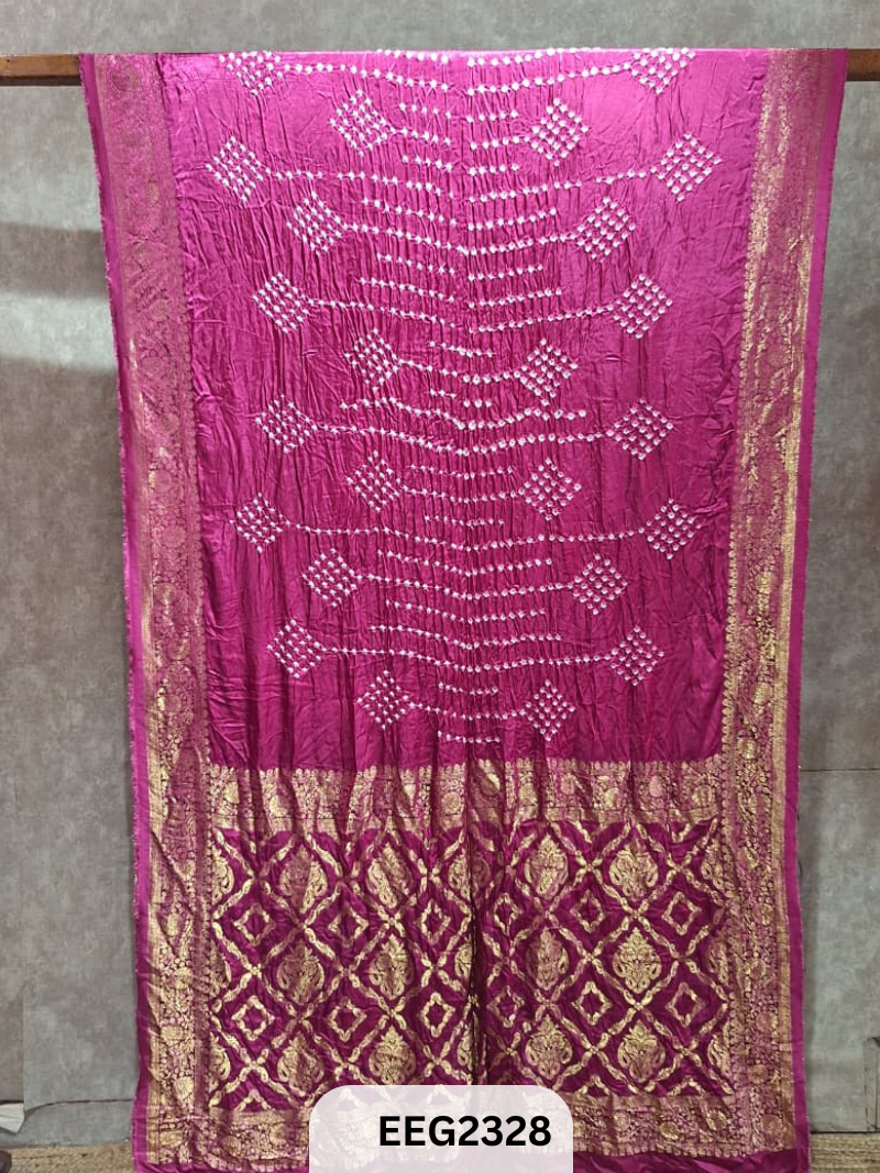MODAL FUSIOIN SAREE WITH DOLA BORDER - EXCLUSIVE