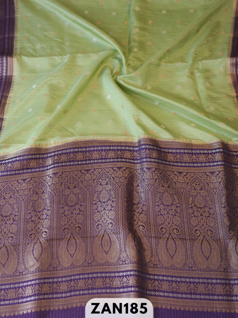 Pure Dupion kanchipuram fusion Rich pallu saree