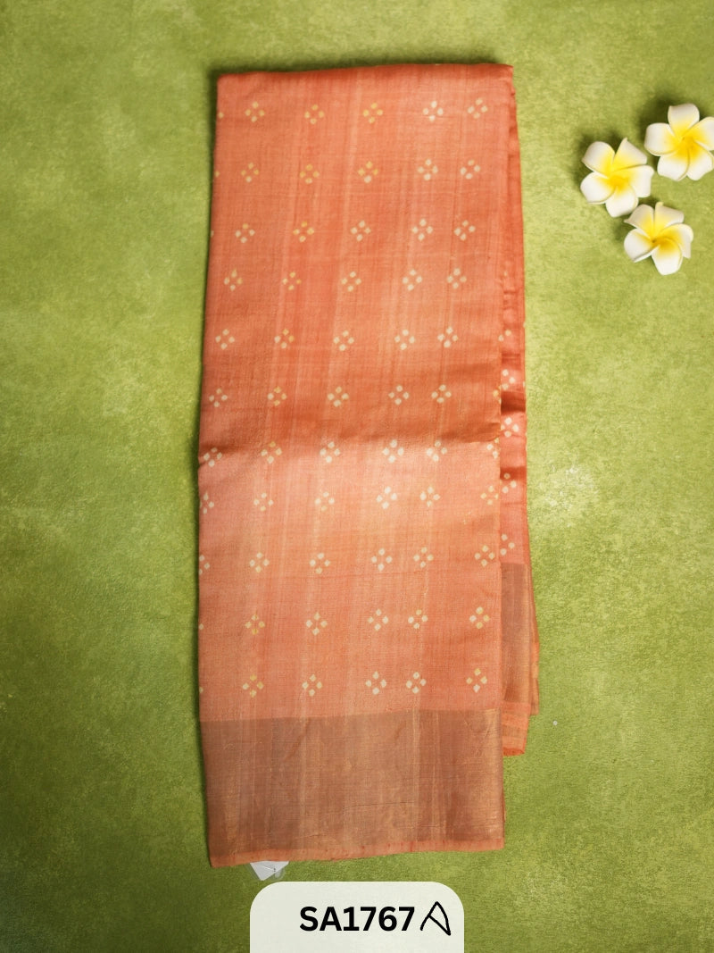 Pure Tussar Silk Saree