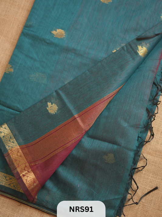 CHANDERI INSPIRED MAHESWARI SAREE