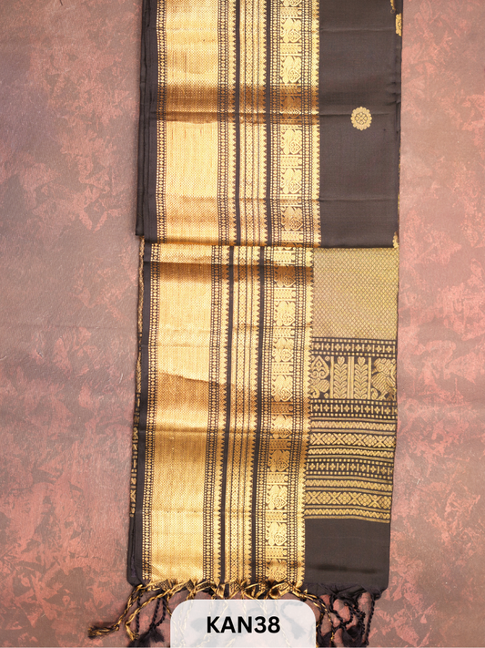 KANCHIPURAM HANDLOOM PURE SOFT SILK