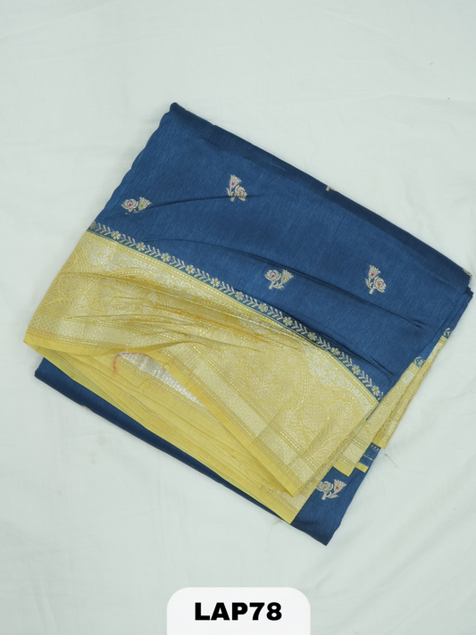 Banaras kora dupion silk saree