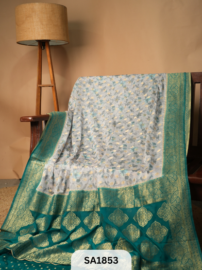 MYSORE PURE CHINNON CREPE RICH PALLU