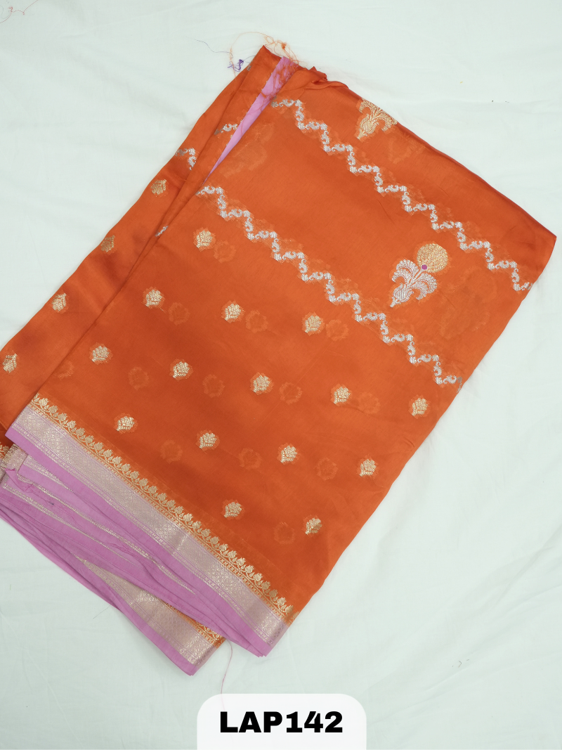 Banaras kora dupion silk saree