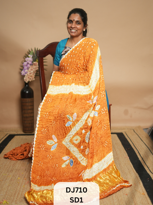 BANDHANI & AJRAKH MODAL SAREES | LAGDI PATTA | SHIBORI