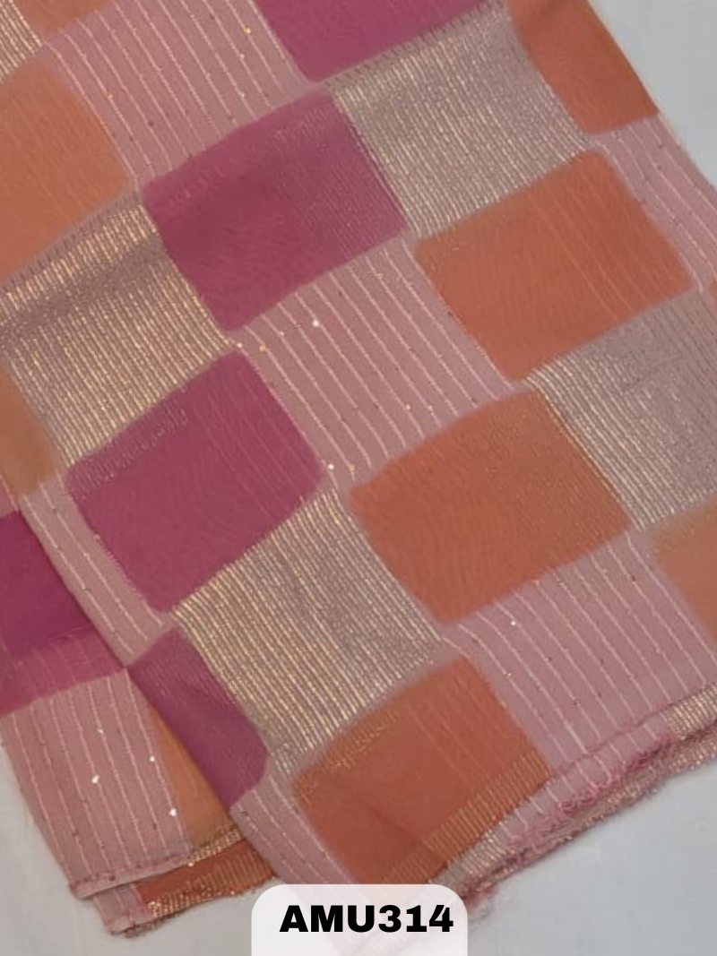 BANARAS RUSSIAN SILK SAREE WITH PRINTED