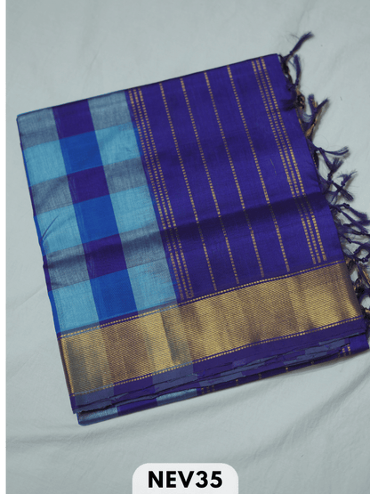 PALUM PAZHAMUM BIG CHECKS SILK COTTON SAREE