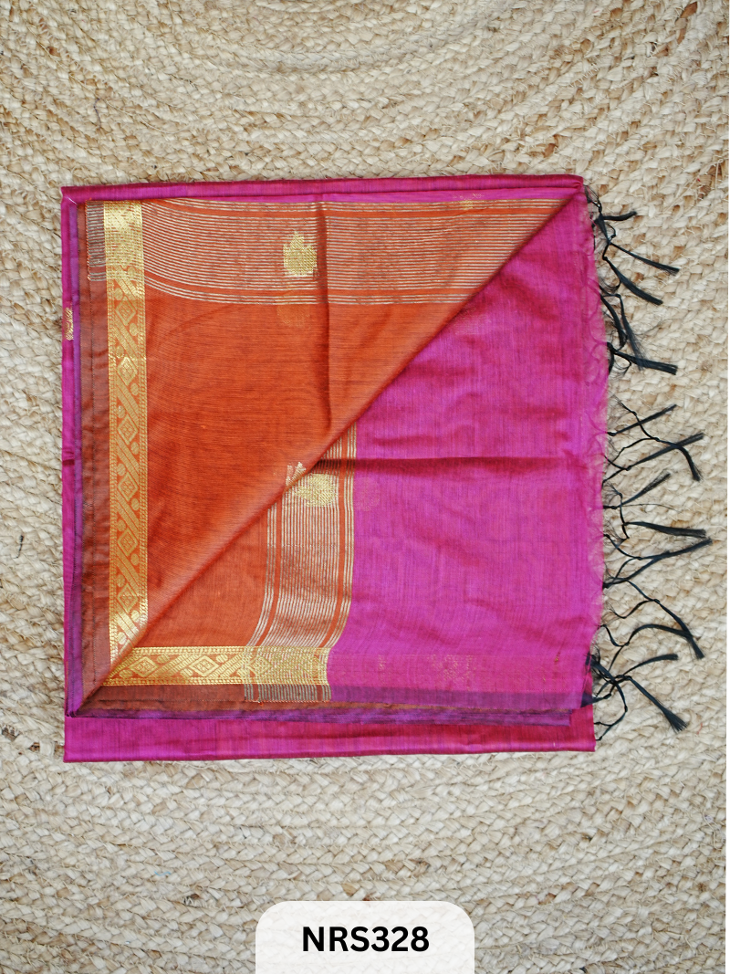 CHANDERI INSPIRED MAHESWARI SAREE