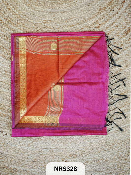 CHANDERI INSPIRED MAHESWARI SAREE