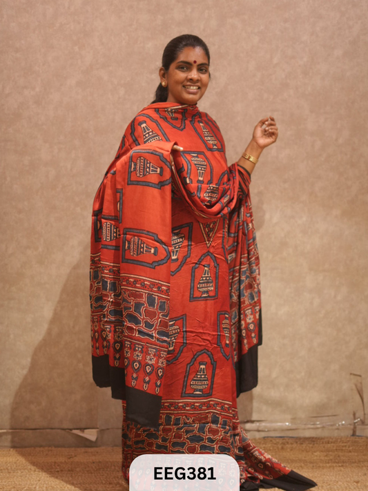 AJRAKH MODAL 2  PCS-UNSTITCHED