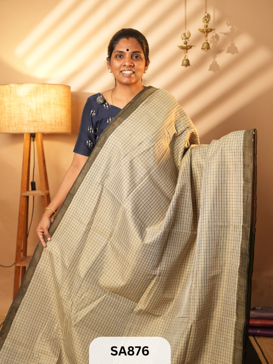 KALASHETRA-PURE HANDLOOM SILK COTTON SAREE
