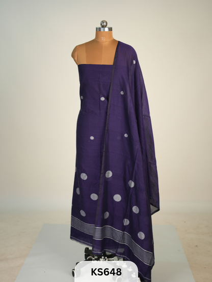 JAMDHANI LINEN TOP WITH DUPATTA