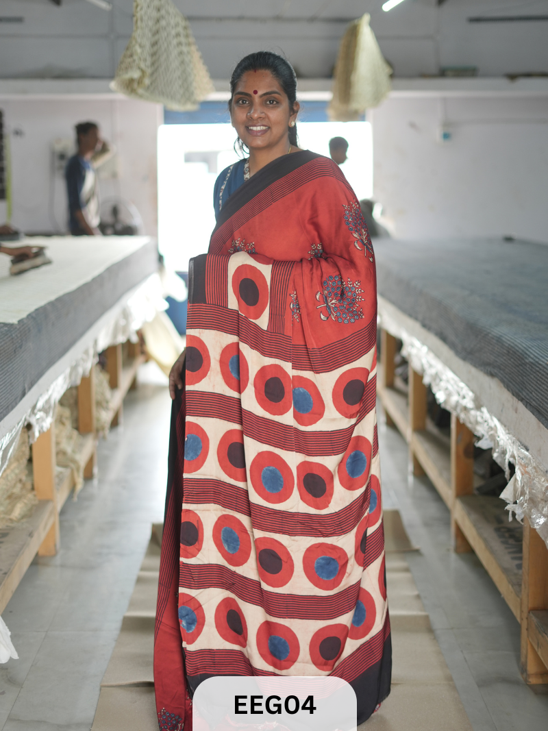 AJRAKH MODAL SAREE