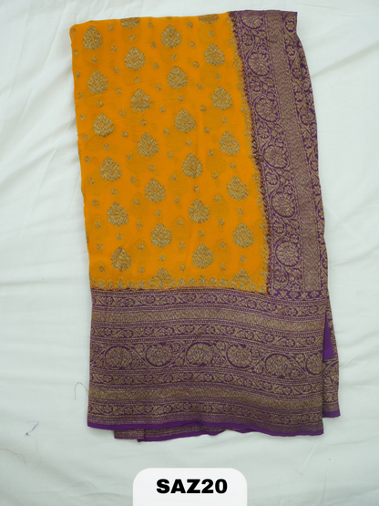BANARAS ANTI KHADI GEORGET SAREE