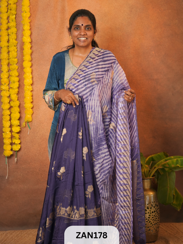 SHIBORI WITH KOTA TUSSAR BANARASI SAREE