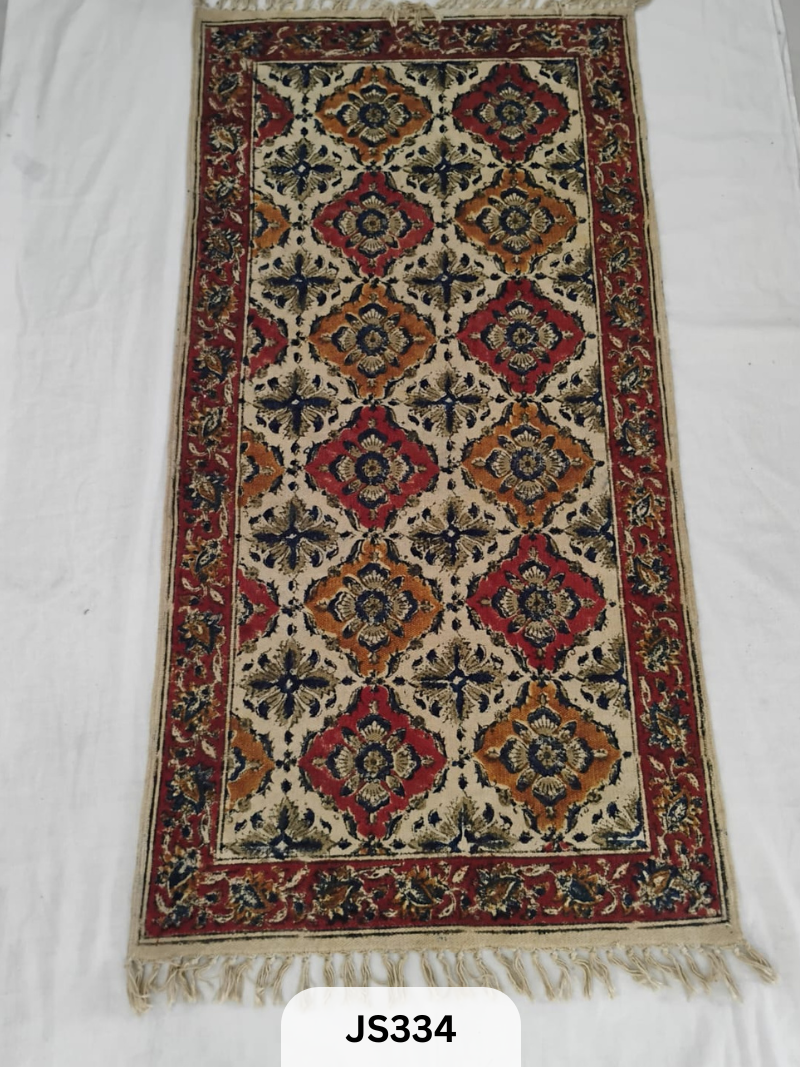 KALAMKARI PRINT FLOOR MAT (2X4 FEET)