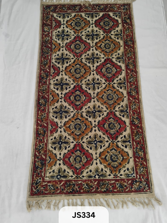 KALAMKARI PRINT FLOOR MAT (2X4 FEET)