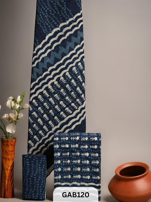 BEAUTIFUL HANDBLOCK COTTON SUITS WITH MULMUL COTTON DUPATTA