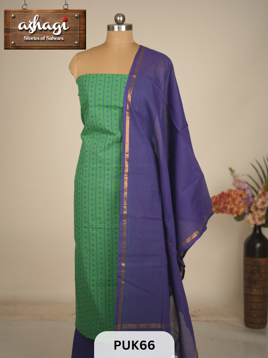 COTTON 1000 BUTTA SALWAR SUIT - 3PCS