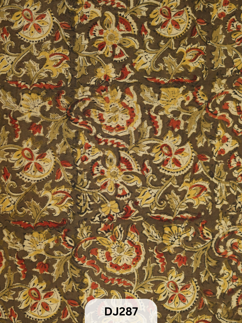 Kalamkari Hand printed - Fabric -1mtr
