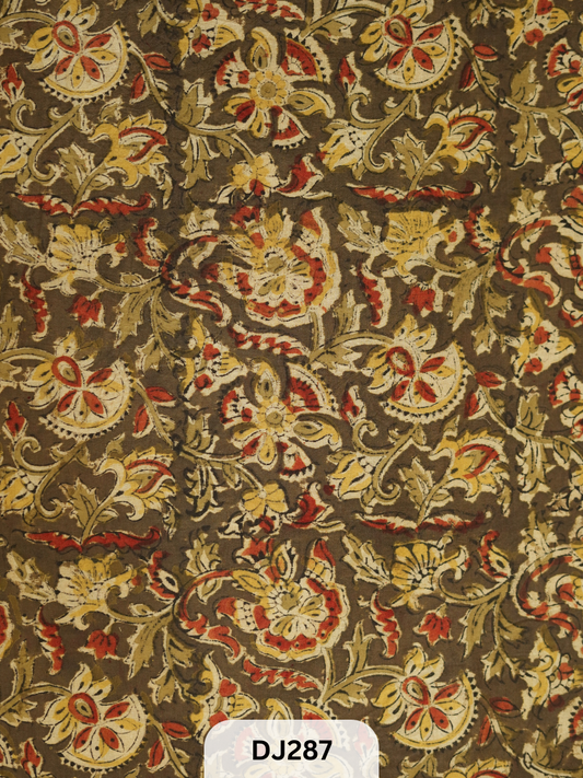 Kalamkari Hand printed - Fabric -1mtr