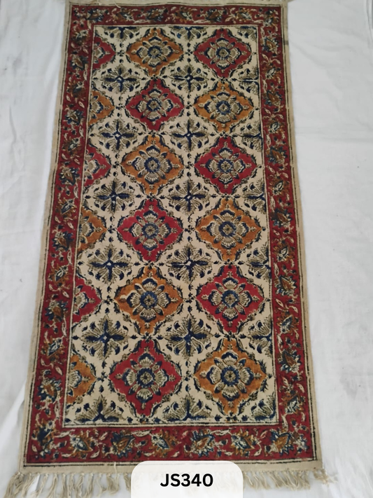 KALAMKARI PRINT FLOOR MAT (2X4 FEET)
