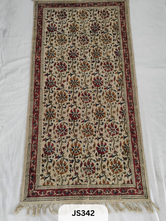 KALAMKARI PRINT FLOOR MAT (2X4 FEET)