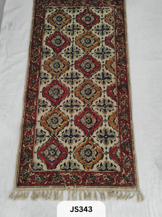 KALAMKARI PRINT FLOOR MAT (2X4 FEET)