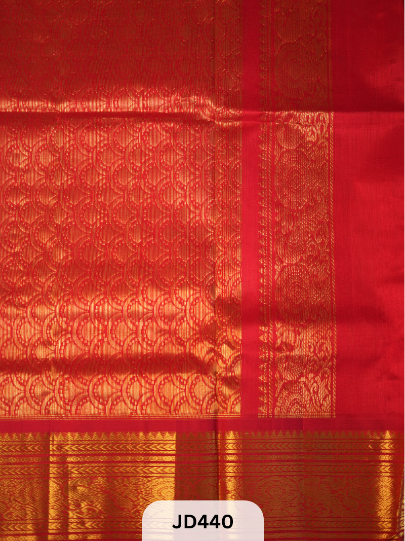 KUPPADAM LONG BORDER BODY PLAIN SAREE