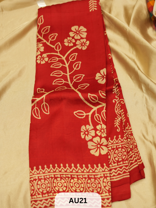 SOFT SILK BLEND TUSSAR | WITH BLOUSE