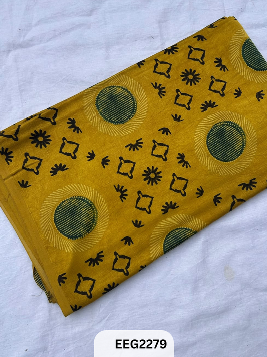MASHRU AJRAKH FABRIC  PRINT-1 MTR