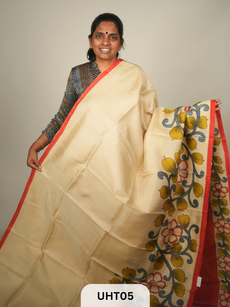 PURE MURSHIDABAD HANDPAINTED SAREE