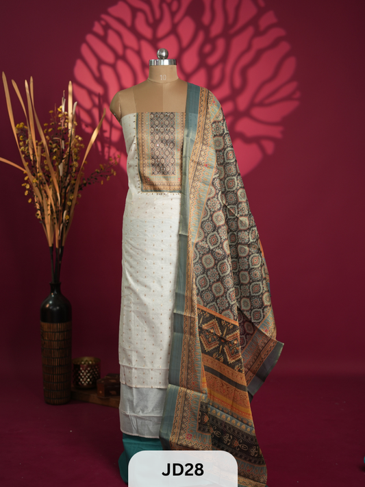 PREMIUM CHANDERI SILK SALWAR SUIT