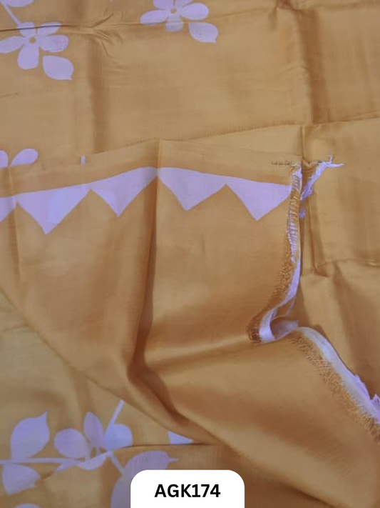 Murshidabad Silk 4Ply Hand Printing Work