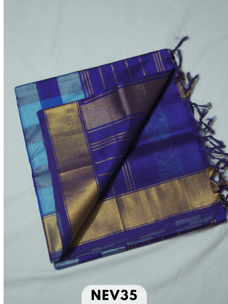 PALUM PAZHAMUM BIG CHECKS SILK COTTON SAREE