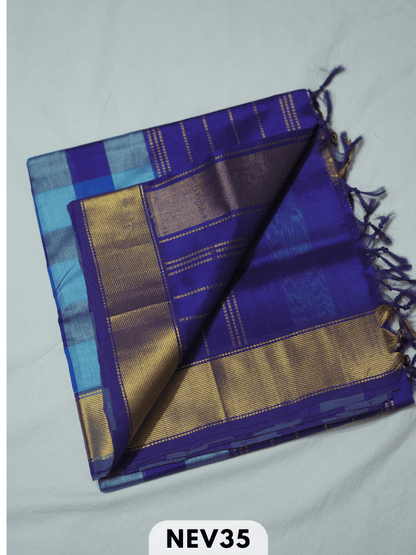 PALUM PAZHAMUM BIG CHECKS SILK COTTON SAREE