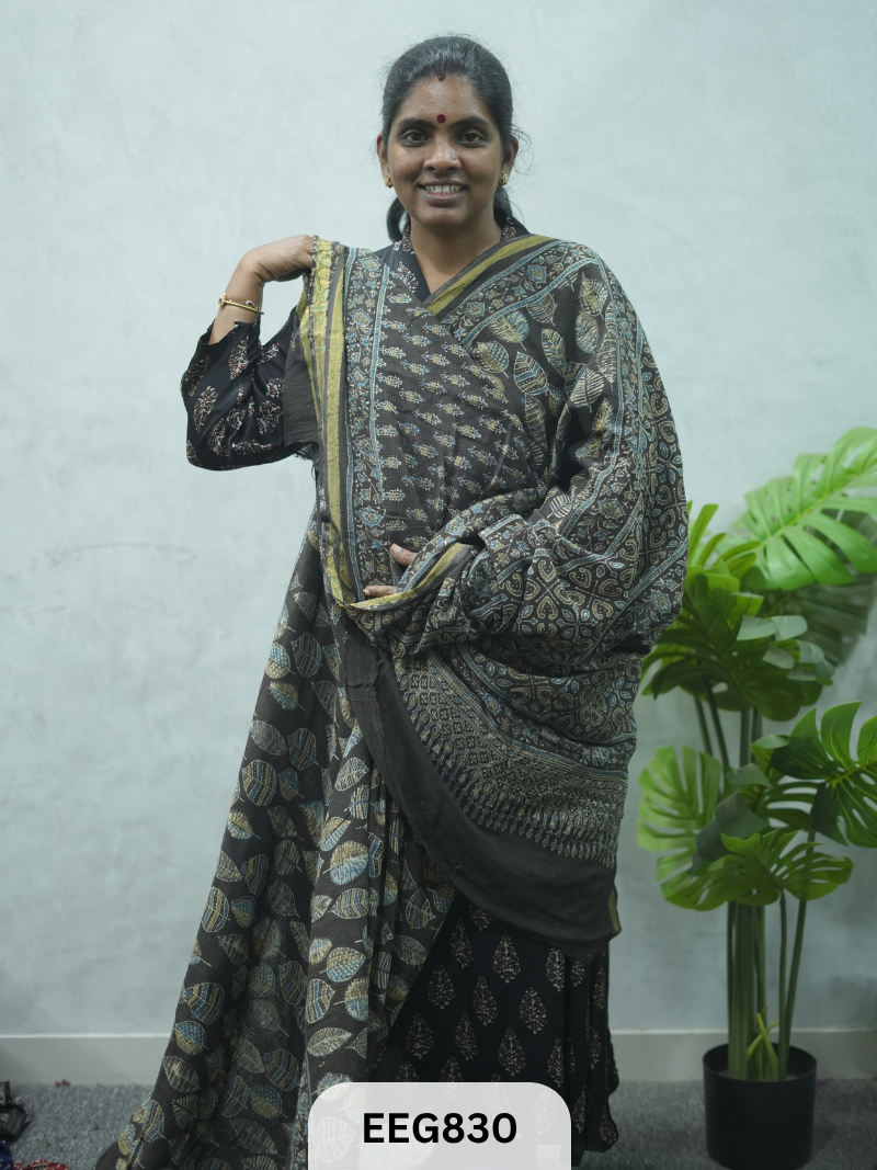 KOTA DORIA AJRAKH SAREE
