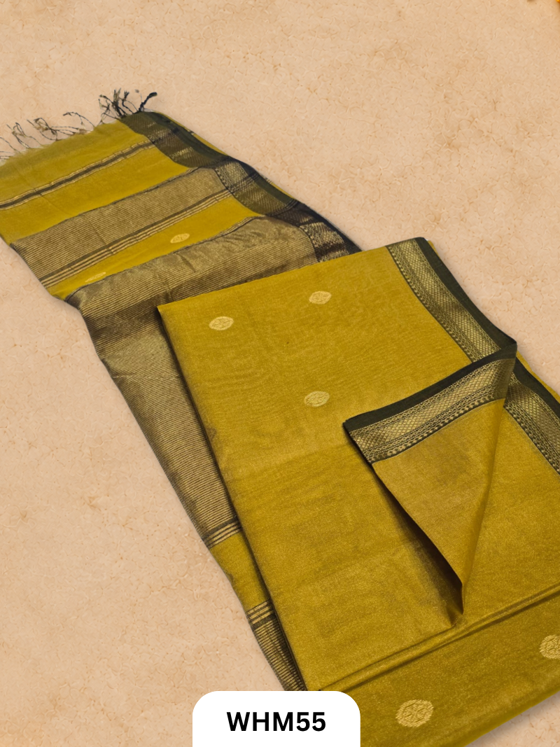 Tissue Maheshwari handloom all over ruhi full  butti saree