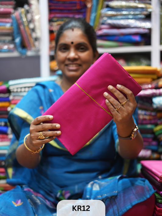 BISHNUPUR PLAIN KATAN SILK SAREE