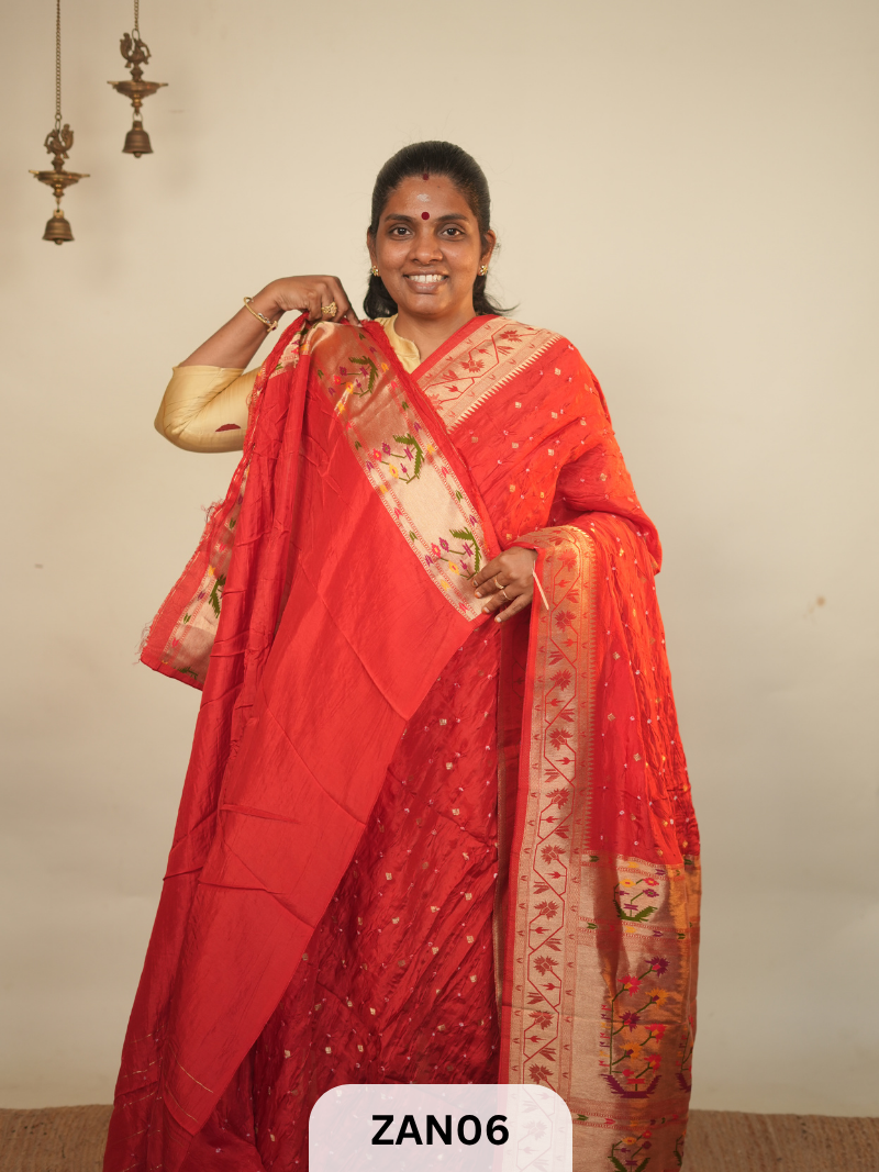 BANARASI BANDHINI WITH PAITHANI BORDER SAREE