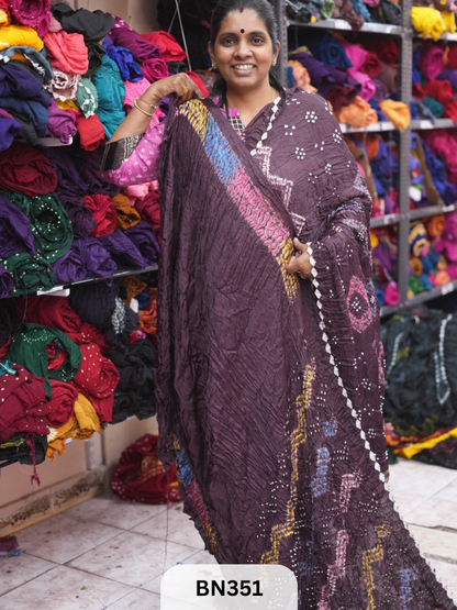 SEMI GAJI - NEW SHIBORI MULTI COLOUR